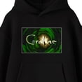 thumbnail image 7 of Coraline Screenshot & Logo Adult Black Long Sleeve Hooded Sweatshirt-XL, 7 of 7