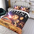thumbnail image 3 of Duna Conjunto de sábanas temático, trío de piezas, cómodo y amigable con la piel, diseño único, regalo de decoración para el hogar para familiares, amigos y fans,135cm *200cm, 3 of 6