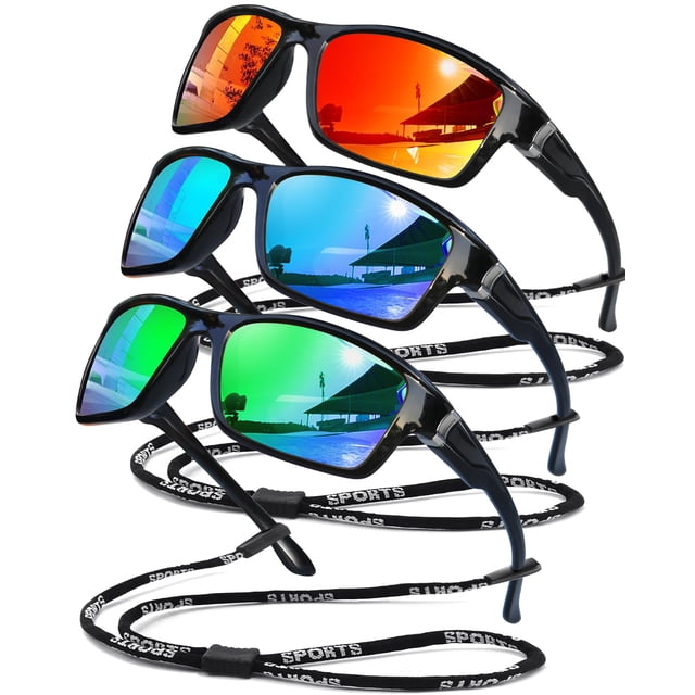Gafas de sol polarizadas SQOQS ligeras con protección UV400 para hombre y mujer