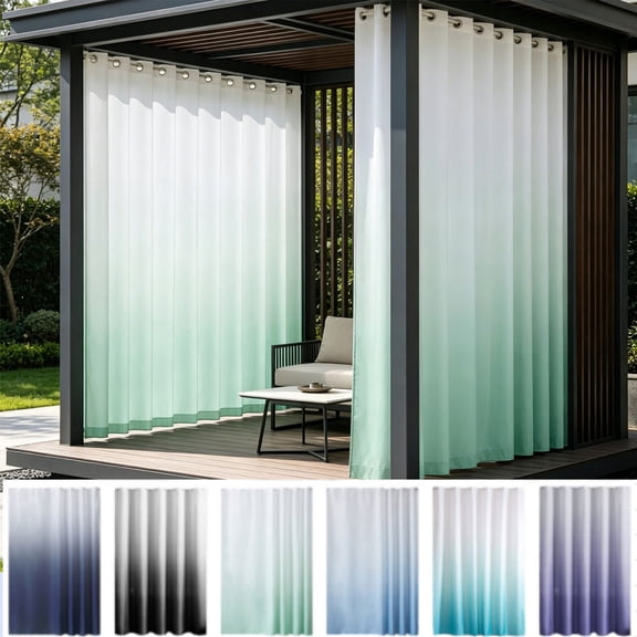Tarmeek Waterproof Outdoor Curtain Single Panel, Heavy Duty Privacy Protection Patio Curtain with Grommets, UV Resistant Rainproof Drape for Porch Pergola Gazebo, 1 Piece Purple