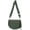 Green, variant on Black White Plaid Reusable Eco Crossbody Bag for Women Lightweight Daily Purse