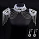 thumbnail image 5 of Hombro Cadena Rhinestone Accs Traje de Baño Perla Cuerpo Diamant Ajustable Lujo Hecho a Mano Cristal Regalo Moda para Prom Boda Hugo Collar de cadena de hombro, 5 of 8