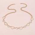thumbnail image 3 of Cadena de damas de moda de 2 piezas con cadena en corazón con jinwen Cadena de la cintura, 3 of 8