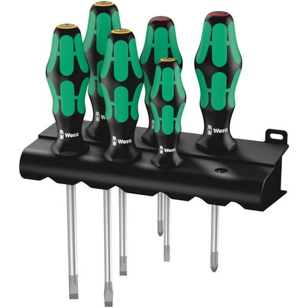 

Wera Tools 6Pc Kraftform Plus Lasertip 334/6 Rack Screwdriver Set