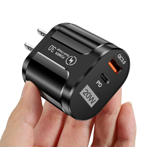 Cargador Pared Xihbxyly Concentrador Usb Pd20W 3.0 Carga rápida Adaptador de Corriente 3,0 A