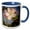 Blue/White, variant on 3drose, Photograph of Springtime Apple Blossom with White Petals, 11oz Mug