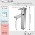 thumbnail image 5 of Lulani Santorini Stainless Steel 1-Handle Single Hole Vessel Height Bathroom Faucet with Drain Assembly - Brushed Stainless, 5 of 5