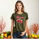 thumbnail image 3 of Playera Blusa De Granadas Pomegranate – Estilo Natural con Sabor a Frescura Color Verde Oliva Talla Extra Grande Marca Emil SaEs, 3 of 4