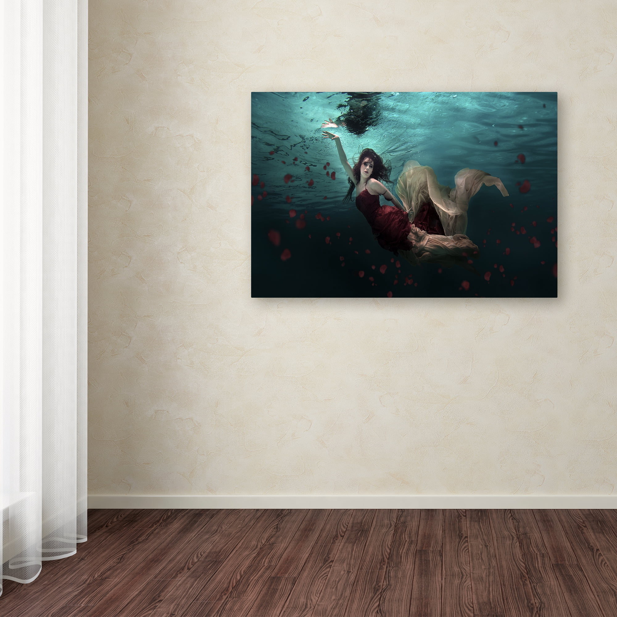 Trademark Fine Art 'Ocean Of Roses' Canvas Art by Martha Suherman
