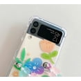 thumbnail image 2 of Women Case for Galaxy Z Flip 4 with Cute Flower Design, Girly Case Strap Case for Samsung Galazy Z Flip 4, Clear Protective Case for Z Flip 4 with Lovely Chain, 2 of 15