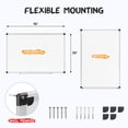 thumbnail image 2 of Gianna 40 X 30 inches Magnetic Dry Erase Board with Aluminum Frame, Whiteboard for Home School, 2 of 7
