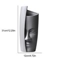 thumbnail image 2 of Porcelana Blanca Con Cara Humana, Decoración Creativa Moderna Para El Hogar Y La Sala De Estar, Arreglo Floral, Escultura Artística De Cerámica Advancent HA043113-01, 2 of 6
