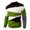 Green, variant on Men's Fashion Color Block Patchwork Sweater Frayed Trim Long Sleeve Knitted Pullover