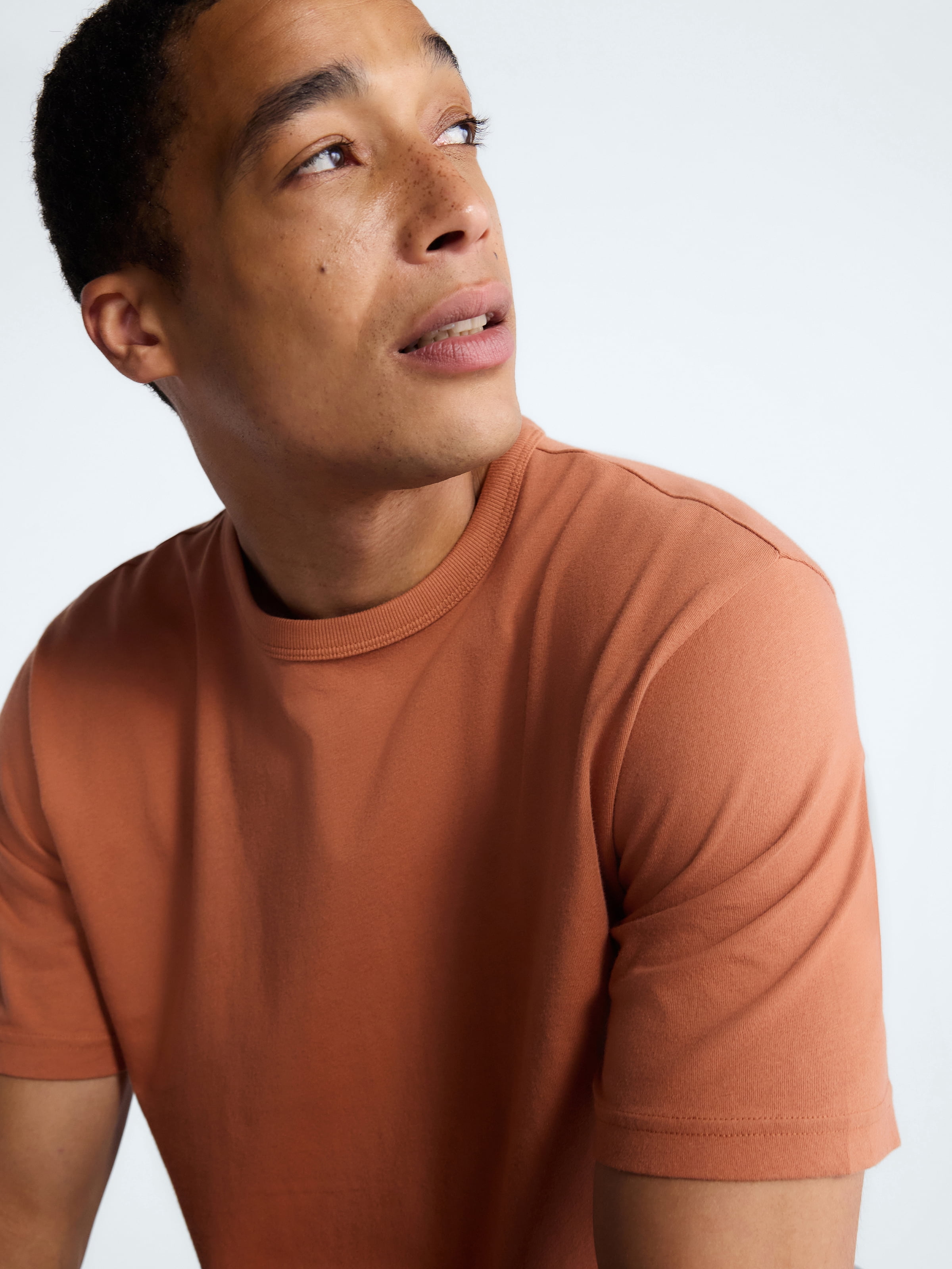 Free Assembly Men's and Big Men's Everyday Cotton Tee with Short Sleeves, Sizes S-XXXL