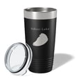 thumbnail image 2 of Silver Lake Map Tumbler Travel Mug Insulated Laser Engraved Coffee Cup Michigan 20 oz Black, 2 of 5