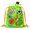 Green, variant on Lightweight Drawstring Swim Bag for Pool, Beach and Summer Activities, Blue
