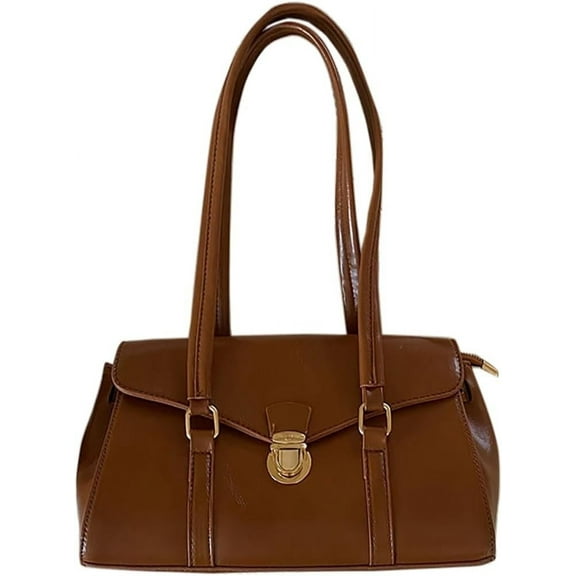 JUYGO Small Shoulder Bags for Women Retro Satchel Purse PU Leather Underarm Tote Handbags Cute Square Bag