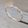 thumbnail image 3 of Meitianfacai Rings for Women Valentine's Day Gifts Twisted Shape Engagement Ring Stacking Matching Band Anniversary Ring, 3 of 5