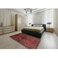 thumbnail image 4 of Ahgly Company Indoor Rectangle Traditional Brown Red Persian Area Rugs, 7' x 10', 4 of 6