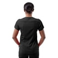 thumbnail image 2 of Adar Pro Scrubs For Women - Modern V-Neck Scrub Top - P7002 - Black - XS, 2 of 7