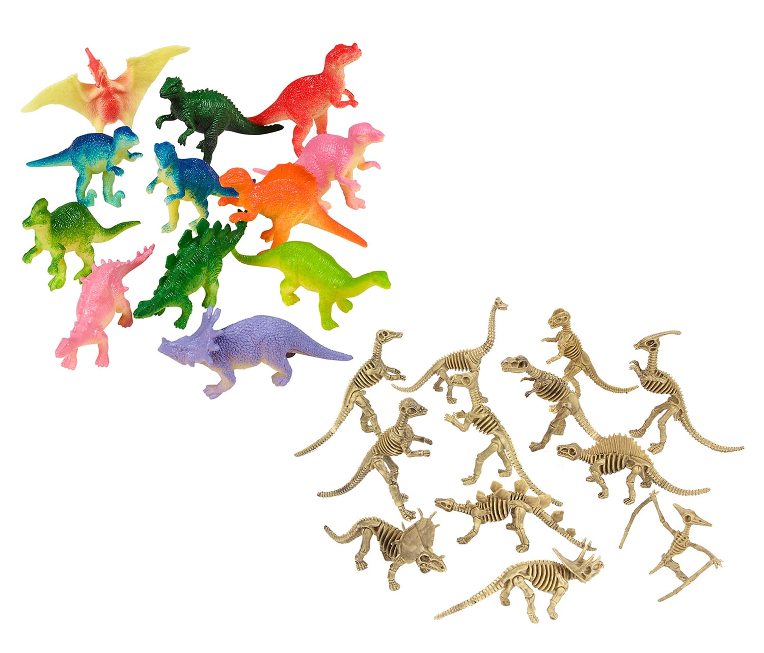 Mozlly Value Pack Rhode Island Novelty Toys Colorful 2 inch Dinosaurs