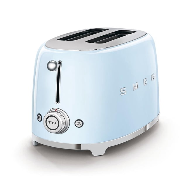 Tostador Smeg 2 Rebanadas Interfaz Multifunción Color Azul Pastel