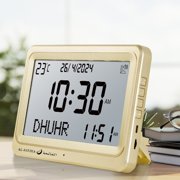 LCD Display Azan Clock Small Believe Clock for Prayer Times In Key Cities