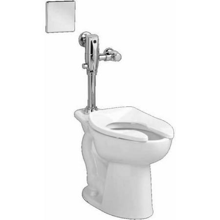 American Standard 3043.712.020 Commercial Madera Toilet with Selectronic AC Flushing Valve Combo, White