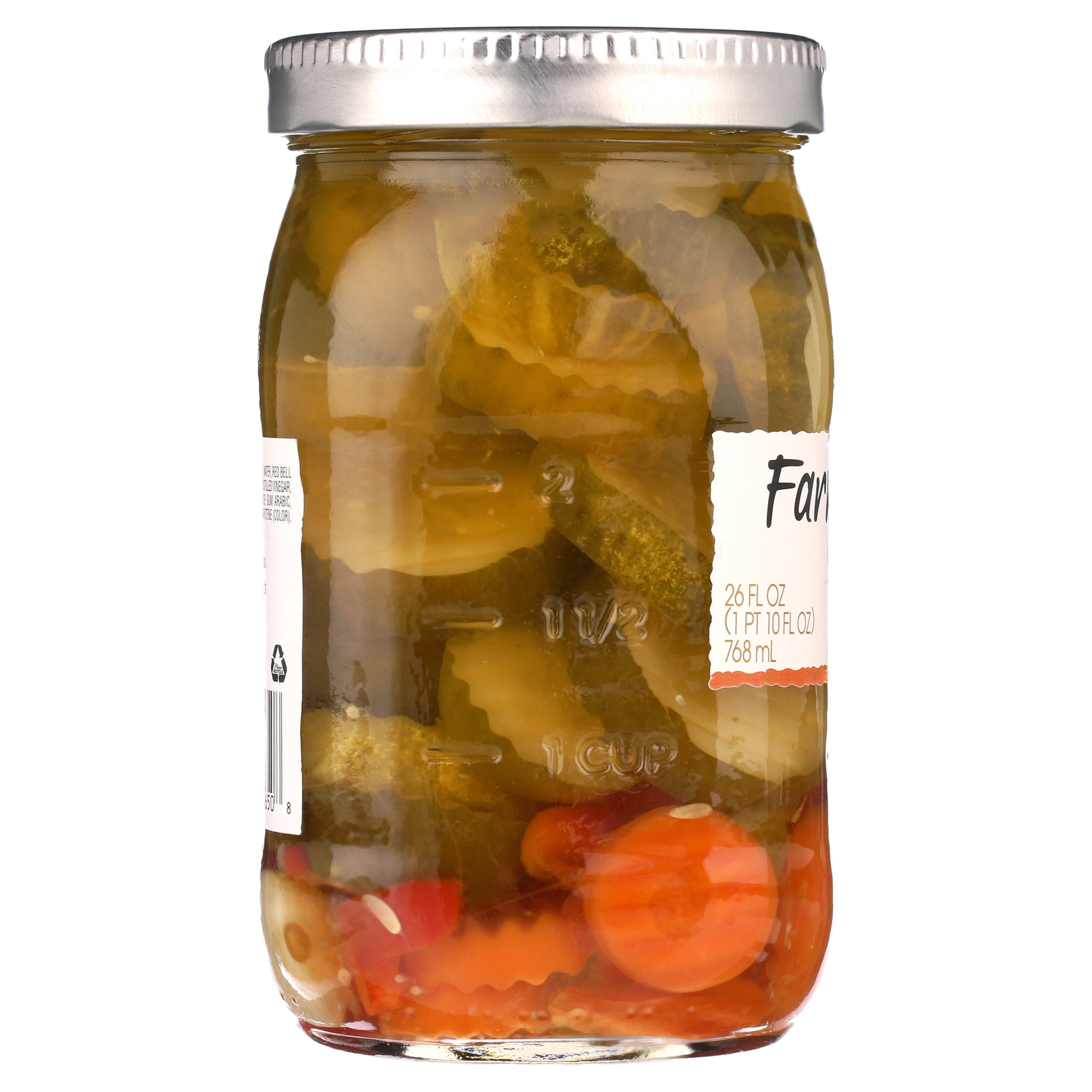 Vlasic Farmers Garden Zesty Garlic Chips Pickles 26 fl oz