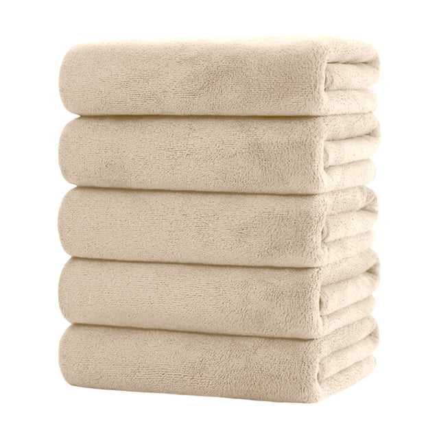 EGNMCR 5PCS Cottons Towels Soft And Comfortable Adult Cottons Towel Set Cotton face fabric
