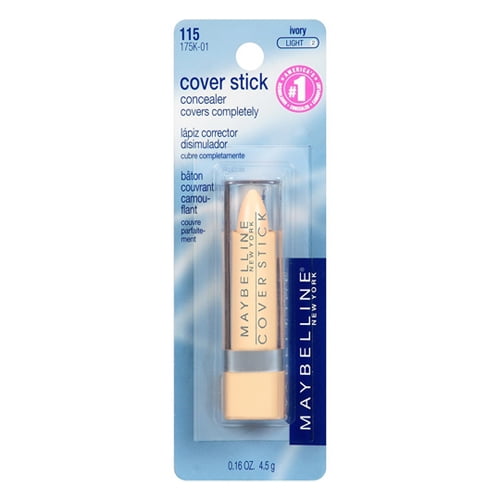 Maybelline Cover Stick Corrector Concealer, Ivory / Light-2 - 3 Ea , 2 Pack