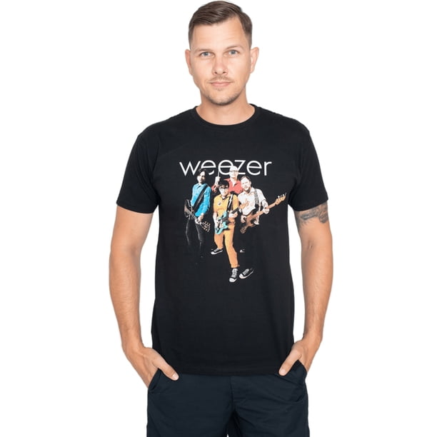 Weezer - Camiseta Banda de Algodón para Adultos Unisex (Negro)