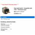 thumbnail image 2 of Stop Light Switch - Compatible with 1950 - 1955 Buick Super 1951 1952 1953 1954, 2 of 2