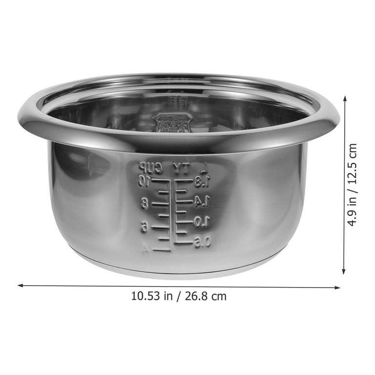 Rice Cooker Inner Pot Cooker Replacement Pot Inner Cooking Pot Cooker Inner Pot(4L), Size: 26.8X26.8X12.5CM