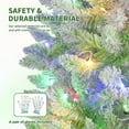 thumbnail image 5 of 4.5-9 Ft Snow Flocked Pencil Christmas Tree – Slim Artificial Christmas Tree with Sturdy Metal Stand, 5 of 9