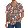 thumbnail image 3 of Haiem Foxes Men's Casual Shirts Short Sleeve Button Down Shirts Fashion Textured Summer Beach Shirt-X-Large, 3 of 7