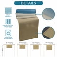 thumbnail image 6 of Blue Beige Ombre Table Runner 120 Inches, Contemporary Art Abstract Aesthetics Bed Runner Dresser Scarves Tabletop for Indoor Outdoor Parties/Ceremony/Banquet, 13"x 120", 6 of 9