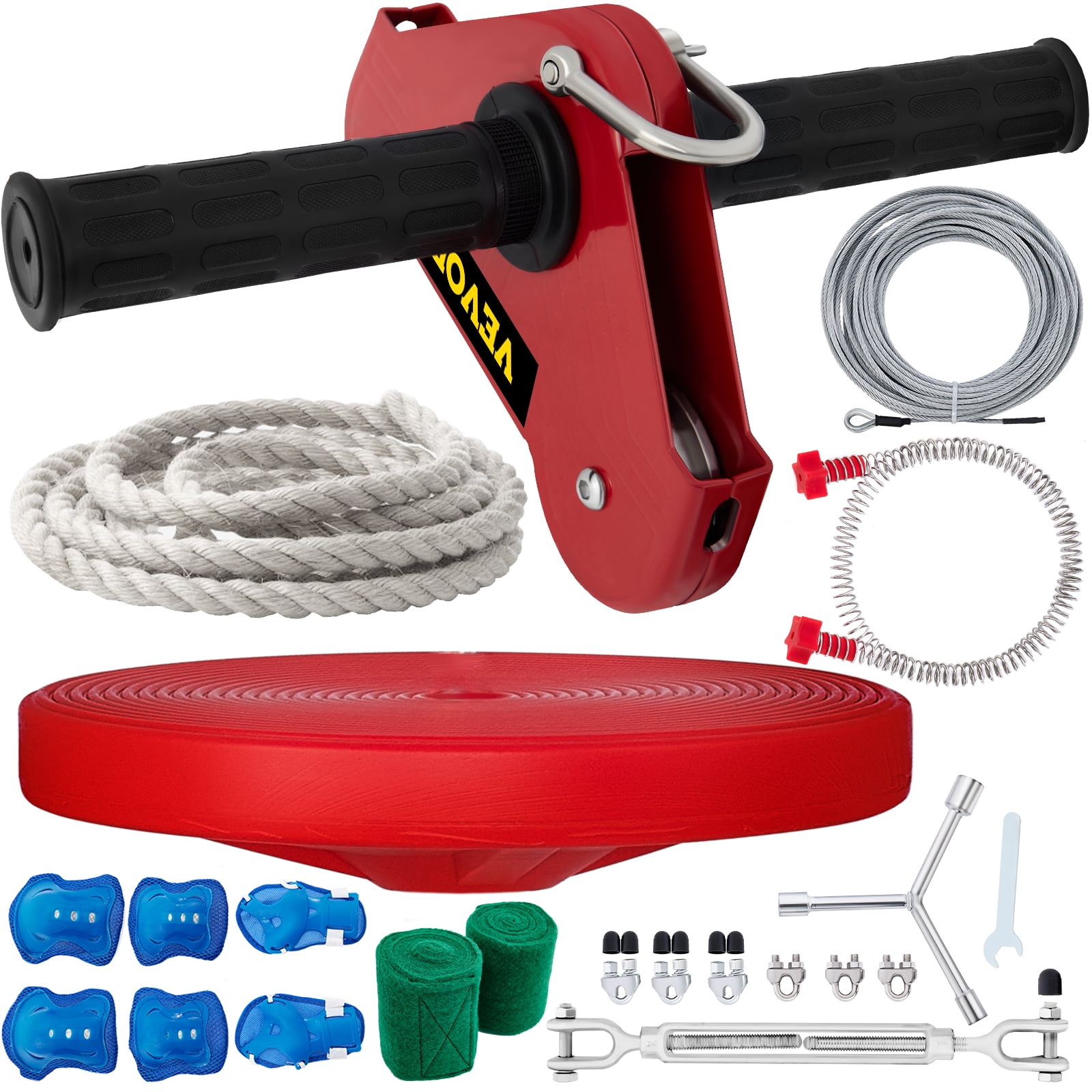 Buy VEVOR Zip line Kits for Backyard 100ft, Zip Lines for Kid and Adult