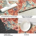 thumbnail image 4 of Boho Style Kitchen Mats for Floor Set of 2 Pieces Bohemian Floral Medallion Country Vintage Kitchen Rugs and Mats Non Skid Washable Kitchen Floor Mat(17" Wx30 L+17" Wx 47" L), 4 of 6