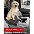 thumbnail image 5 of KBH Center Console Cover for 1999-2010 Ford F250 F350 F450 & 2001-2005 F550 with Jump Seat, Black Leather Middle Console Armrest Cover Cushion Pad for Truck Interior Accessories, 5 of 7