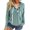 Green, variant on Women Lace Up V Neck Long Sleeve Solid Color Hoodies Top