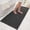 Dark Grey, variant on Bathroom Rugs Non Slip Washable 44x24, Extra Thick Soft Chenille Absorbent Bath Mat, High Density Barrier Non Slip Backing, Quick Dry Plush Shaggy Floor Carpet for Tub&Shower, Black