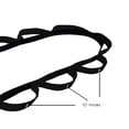 thumbnail image 3 of Wacces Yoga Strap Stretch Restore Multi-Grip Fitness Pilates Stretching Belt - Black, 3 of 5