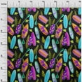 thumbnail image 3 of oneOone Cotton Poplin Twill Black Fabric Beach Sewing Craft Projects Fabric Prints By Yard 56 Inch Wide, 3 of 4