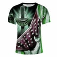 thumbnail image 3 of Camisas para Hombre Impresión Casual Top de Moda, Camisas a Rayas para Hombres Ropa de Pascua para Fiestas Y Diarios, 3 of 5