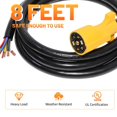 thumbnail image 2 of Cable de enchufe MECMO Heavy Duty de 7 pines, 2,4 m, con conector, 2 of 9