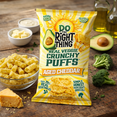thumbnail image 5 of Do The Right Thing Real Veggie Crunchy Puffs Aged Cheddar 3oz (Pack of 6), 5 of 6