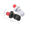 thumbnail image 4 of HEANUJJ 10Ud Tapones Decorativos Negros Para De En Fiestas, 4 of 5