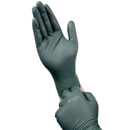 - Microflex Large Green 10.6'' Dura-Flock 8.3 mil Latex-Free Nitrile Ambidextrous Non-Sterile Industrial Grade Powder-Free Disposable Gloves With Textured Finish And Standard Examination Beaded Cuff