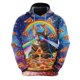 thumbnail image 3 of Sudadera con capucha con estampado 3D de gato arcoíris y galaxia para hombre, ropa con diseño de dibujos animados, sudaderas de gatos, ropa de calle masculina de hip hop, sudadera con capucha con taco, 3 of 5